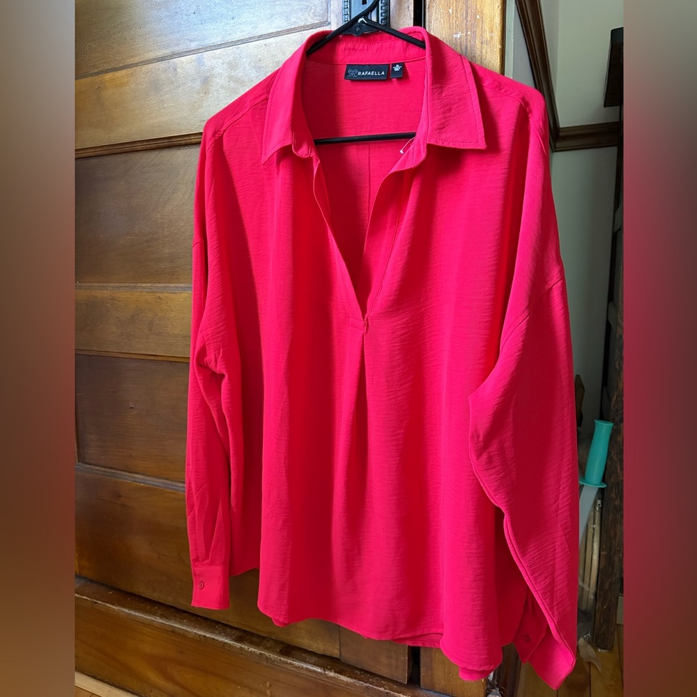 Rafaella Bold Red Blouse